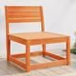 vidaXL Canapé de jardin cire marron bois de pin massif