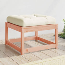 Vidaxl - Repose-pied de jardin avec coussins bois massif douglas