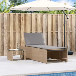 VidaXL 368425 chaise d'extérieur Terrace Siège rembourré Polyuréthane, Acier, Verre trempé Gris - Vue supplémentaire 3