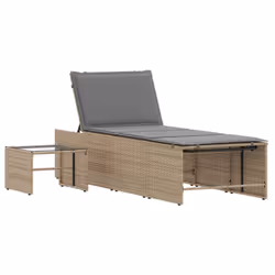 VidaXL 368425 chaise d'extérieur Terrace Siège rembourré Polyuréthane, Acier, Verre trempé Gris - Vue supplémentaire 5