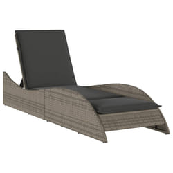 VidaXL 368280 chaise d'extérieur Linge Siège rembourré Polyuréthane, Acier Gris