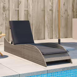 VidaXL 368280 chaise d'extérieur Linge Siège rembourré Polyuréthane, Acier Gris