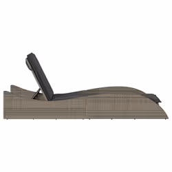 VidaXL 368280 chaise d'extérieur Linge Siège rembourré Polyuréthane, Acier Gris - Vue supplémentaire 5