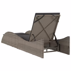 VidaXL 368280 chaise d'extérieur Linge Siège rembourré Polyuréthane, Acier Gris - Vue supplémentaire 6