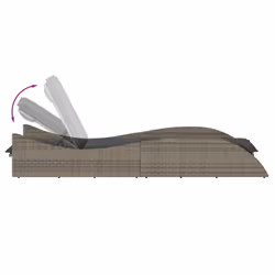 VidaXL 368280 chaise d'extérieur Linge Siège rembourré Polyuréthane, Acier Gris - Vue supplémentaire 7