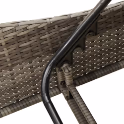 VidaXL 368280 chaise d'extérieur Linge Siège rembourré Polyuréthane, Acier Gris - Vue supplémentaire 8