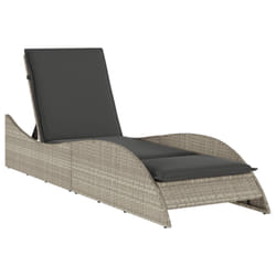 VidaXL 368283 chaise d'extérieur Linge Siège rembourré Polyuréthane, Acier Gris