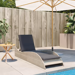 VidaXL 368283 chaise d'extérieur Linge Siège rembourré Polyuréthane, Acier Gris