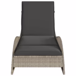 VidaXL 368283 chaise d'extérieur Linge Siège rembourré Polyuréthane, Acier Gris - Vue supplémentaire 4