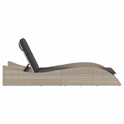 VidaXL 368283 chaise d'extérieur Linge Siège rembourré Polyuréthane, Acier Gris - Vue supplémentaire 5