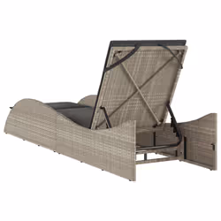 VidaXL 368283 chaise d'extérieur Linge Siège rembourré Polyuréthane, Acier Gris - Vue supplémentaire 6