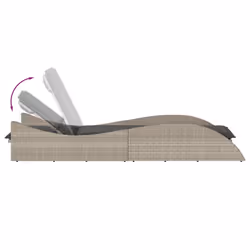 VidaXL 368283 chaise d'extérieur Linge Siège rembourré Polyuréthane, Acier Gris - Vue supplémentaire 7