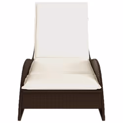 VidaXL 368288 chaise d'extérieur Linge Siège rembourré Polyuréthane, Acier Crème, Blanc - Vue supplémentaire 4