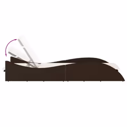 VidaXL 368288 chaise d'extérieur Linge Siège rembourré Polyuréthane, Acier Crème, Blanc - Vue supplémentaire 7