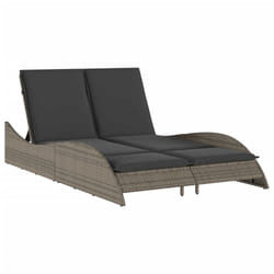 VidaXL 368289 chaise d'extérieur Linge Siège rembourré Polyuréthane, Acier Gris