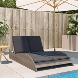 VidaXL 368289 chaise d'extérieur Linge Siège rembourré Polyuréthane, Acier Gris