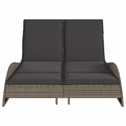 VidaXL 368289 chaise d'extérieur Linge Siège rembourré Polyuréthane, Acier Gris - Vue supplémentaire 4
