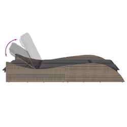 VidaXL 368289 chaise d'extérieur Linge Siège rembourré Polyuréthane, Acier Gris - Vue supplémentaire 7