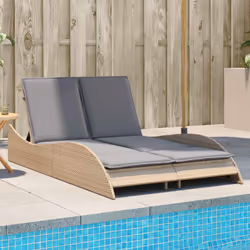 VidaXL 368290 chaise d'extérieur Linge Siège rembourré Polyuréthane, Acier Gris
