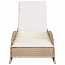 VidaXL 368291 chaise d'extérieur Linge Siège rembourré Polyuréthane, Acier Crème, Blanc - Vue supplémentaire 4