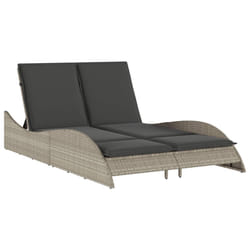 VidaXL 368292 chaise d'extérieur Linge Siège rembourré Polyuréthane, Acier Gris