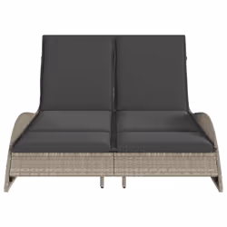 VidaXL 368292 chaise d'extérieur Linge Siège rembourré Polyuréthane, Acier Gris - Vue supplémentaire 4