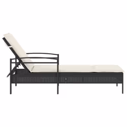 VidaXL 368299 chaise d'extérieur Linge Siège rembourré Polyuréthane, Acier Crème, Blanc - Vue supplémentaire 5