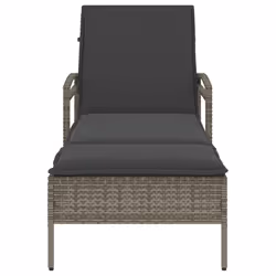 VidaXL 368301 chaise d'extérieur Linge Siège rembourré Polyuréthane, Acier Gris - Vue supplémentaire 4