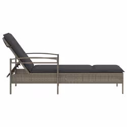VidaXL 368301 chaise d'extérieur Linge Siège rembourré Polyuréthane, Acier Gris - Vue supplémentaire 5