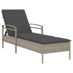 VidaXL 368304 chaise d'extérieur Linge Siège rembourré Polyuréthane, Acier Gris