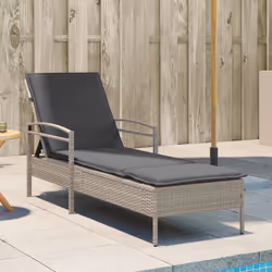 VidaXL 368304 chaise d'extérieur Linge Siège rembourré Polyuréthane, Acier Gris