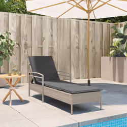 VidaXL 368304 chaise d'extérieur Linge Siège rembourré Polyuréthane, Acier Gris