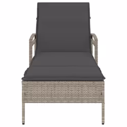 VidaXL 368304 chaise d'extérieur Linge Siège rembourré Polyuréthane, Acier Gris - Vue supplémentaire 4