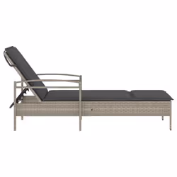 VidaXL 368304 chaise d'extérieur Linge Siège rembourré Polyuréthane, Acier Gris - Vue supplémentaire 5