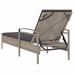 VidaXL 368304 chaise d'extérieur Linge Siège rembourré Polyuréthane, Acier Gris - Vue supplémentaire 6