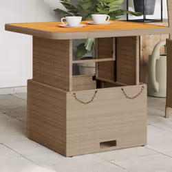 VidaXL 368271 table de jardin Beige, Marron