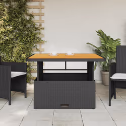 VidaXL 368272 table de jardin Noir, Marron