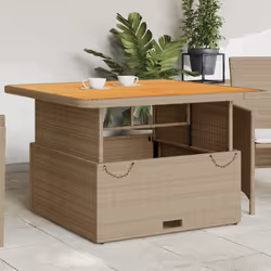 VidaXL 368274 table de jardin Beige, Marron
