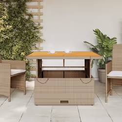 VidaXL 368274 table de jardin Beige, Marron