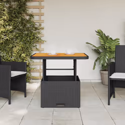 VidaXL 368275 table de jardin Noir, Marron