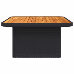 VidaXL 368275 table de jardin Noir, Marron - Vue supplémentaire 6