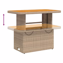 VidaXL 368277 table de jardin Beige, Marron - Vue supplémentaire 4