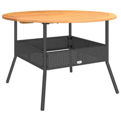 VidaXL 368625 table de jardin Noir