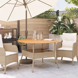 VidaXL 368627 table de jardin Beige