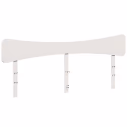 VidaXL 844766, Blanc, Bois de pin, 180 cm, 1855 mm, 81 cm, 35 mm