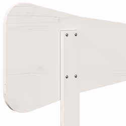 VidaXL 844766 tête de lit et pied de lit Blanc - Vue supplémentaire 6