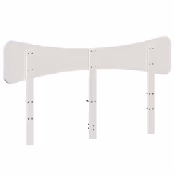 VidaXL 844770 tête de lit et pied de lit Blanc - Vue supplémentaire 5