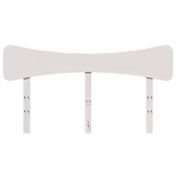 VidaXL 844778 tête de lit et pied de lit Blanc - Vue supplémentaire 4