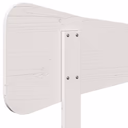 VidaXL 844778 tête de lit et pied de lit Blanc - Vue supplémentaire 6