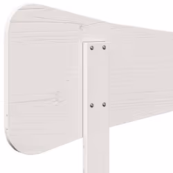 VidaXL 844786 tête de lit et pied de lit Blanc - Vue supplémentaire 7